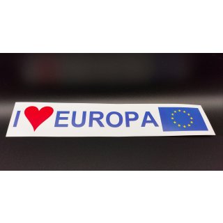 Aufkleber I LOVE Europa