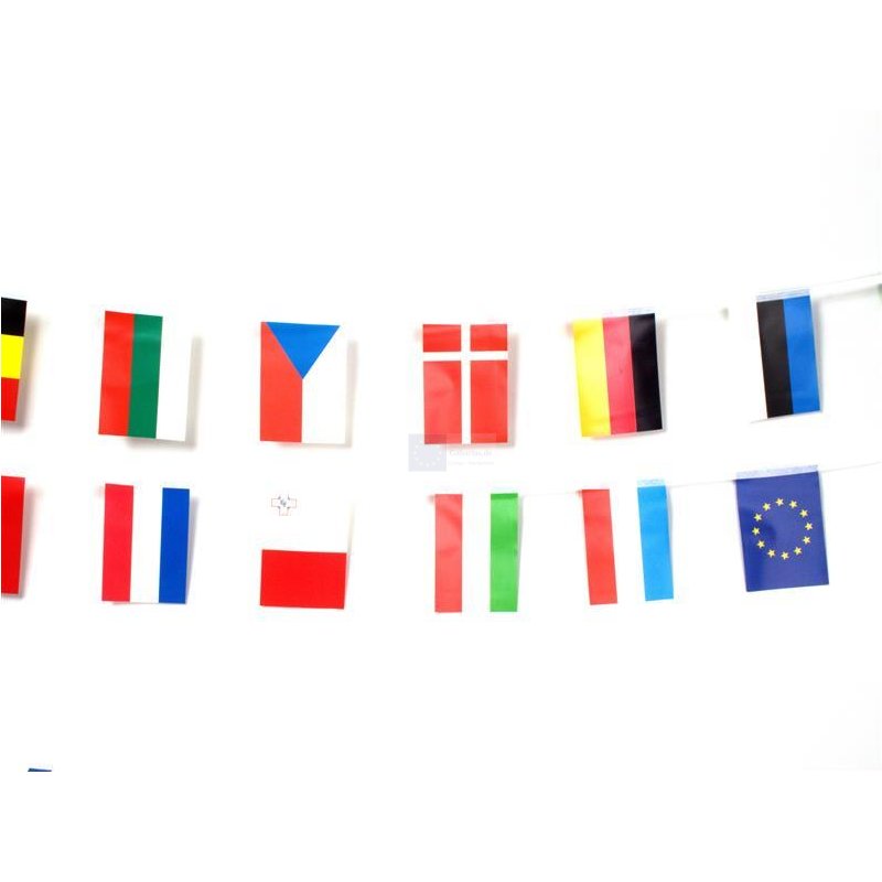 Belgien 00/1013 Länderfahnen Girlande Wimpel-kette Länderflaggen Fanartikel 