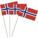 Papierfähnchen Norwegen