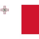 Mini Hissflaggen Kunstseide 25 x 15 cm Malta
