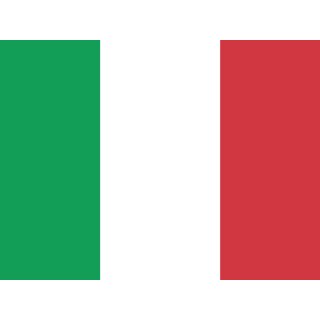 Mini Hissflaggen Kunstseide 25 x 15 cm Italien