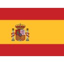 Mini Hissflaggen Kunstseide 25 x 15 cm Spanien