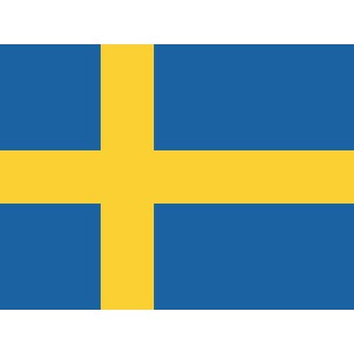 Mini Hissflaggen Kunstseide 25 x 15 cm Schweden