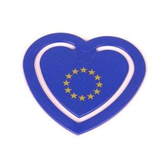 Zettelklammer Herzform Europa